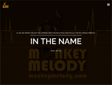 Tablet Screenshot of monkeymelody.com